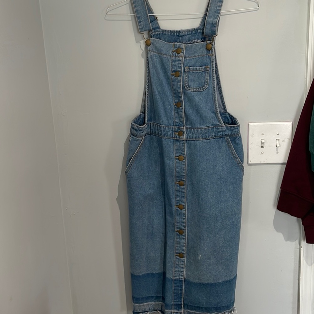 Jean overall dress